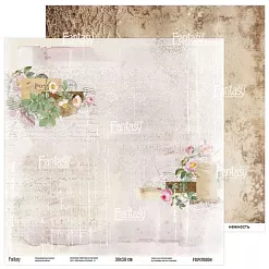 Бумага 30х30 см "Винтажная рапсодия 4" (Fantasy) Бумага 30х30 см "Винтажная рапсодия 4" (Fantasy)