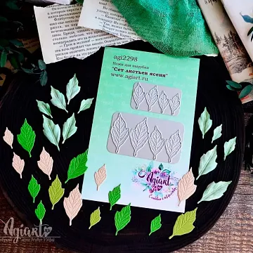 Нож "Сет листьев ясеня", 6,8х3,9 см (AgiArt)