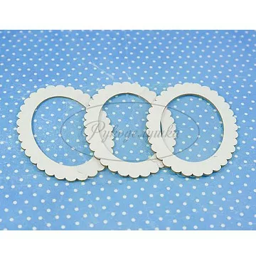 Украшение из чипборда "Шейкер. Овал с фестонами" (Рукоделушка)