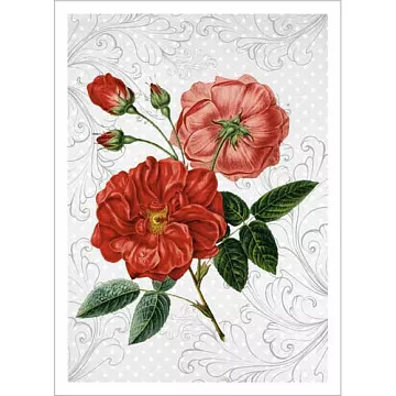 Тканевая карточка "Оранжерея. Шиповник" (ScrapMania)