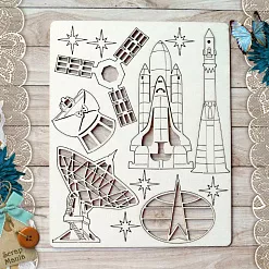 Чипборд "Армейский альбом. Космические войска" (ScrapMania) Чипборд "Армейский альбом. Космические войска" (ScrapMania)