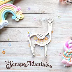 Чипборд "Ламы. Шейкер. Мини" (ScrapMania)