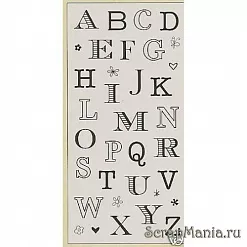 Набор штампов Heidi Grace"Алфавит" Набор штампов Heidi Grace"Алфавит"
