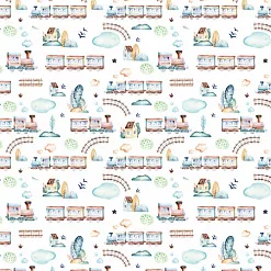 Бумага "Веселый паровозик. Приключения" (ScrapMania)
