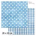 20х20 Бумага "Фономикс. Голубой. Дизайн 8" (ScrapMania)