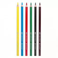 Набор акварельных карандашей "Premium aquarelle", 6 цветов (Brauberg)