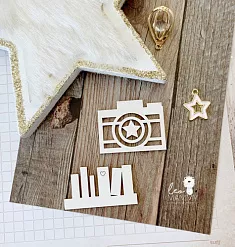 Набор украшений из чипборда "Предметы" (LeoMammy) Набор украшений из чипборда "Предметы" (LeoMammy)