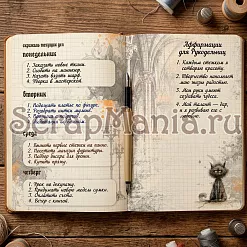 Набор электронных страничек для распечатки "Кощей. Блокнот" (ScrapMania)