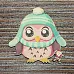 Украшение из цветного чипборда "Сова 4" (Благолис)
