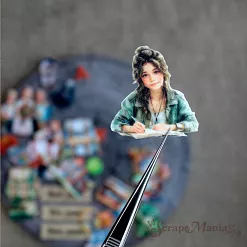 Набор тканевых высечек "Школьная жизнь", 33 шт (ScrapMania)