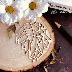 Украшение из чипборда "Царь зверей" (WoodHome) Украшение из чипборда "Царь зверей" (WoodHome)