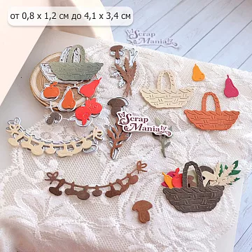 Нож "Осенний урожай", 4,1х3,4 см (ScrapMania)