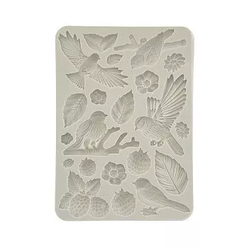 Молд 15х21 см "Forest. Птицы" (Stamperia)