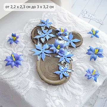 Нож "Чашелистики 5 лепестков. Средние", 3х3,2 см (ScrapMania)