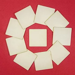 Набор украшений из чипборда "Квадраты" (CraftStory) Набор украшений из чипборда "Квадраты" (CraftStory)