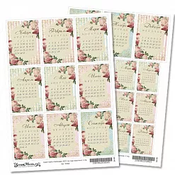 Скрап-карта А4 "Календарь 2019. Сад герцогини" (ScrapMania)