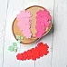 Набор вырубок "Пион с листочками", цвет розовый (ScrapMania)