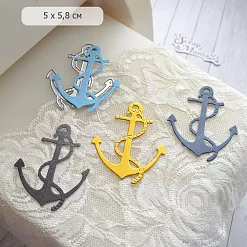Нож "Мой капитан. Якорь", 5х5,8 см (ScrapMania)