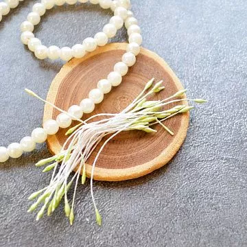 Набор тычинок "Жемчужные мини. Зеленые", 25 шт (Китай)