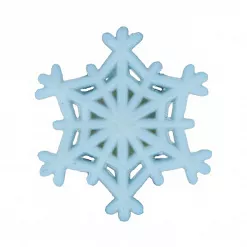 Пуговица пластиковая "Снежинка", цвет голубой (Gamma) Пуговица пластиковая "Снежинка", цвет голубой (Gamma)