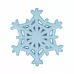 Пуговица пластиковая "Снежинка", цвет голубой (Gamma) Пуговица пластиковая "Снежинка", цвет голубой (Gamma)