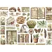 Набор вырубок из плотного картона "Herbarium Silvae", 40 шт (Stamperia)