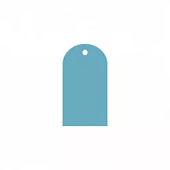 Набор акриловых украшений "Тэг полукруг. Мини", 5 шт (CraftStory)