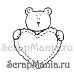 Штамп "Мишка с сердечком" (Скрап-мастерская)