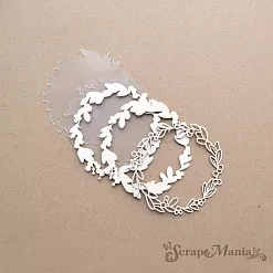 Шейкер "Новогодняя Ванилька. Венок. Маленький", 7х7,5 см (ScrapMania) Шейкер "Новогодняя Ванилька. Венок. Маленький", 7х7,5 см (ScrapMania)