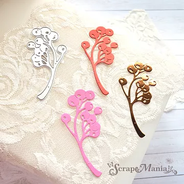 Нож "Снежная клюква. Большая", 4,5х7,5 см (ScrapMania)