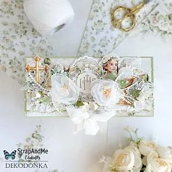 Бумага 30х30 см "White Roses. First Communion Girl 5" (ScrapAndMe)