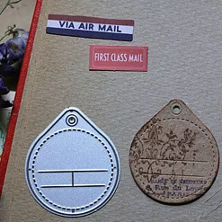 Нож "Багажный ярлык. Барселона", 4х4,8 см (Scrapfriend)