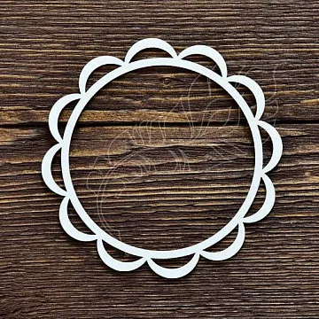 Украшение из чипборда "Круглая рамка 11" (ArtLines)