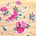 Набор высечек из бумаги "Пионовый роман" (ScrapMania)