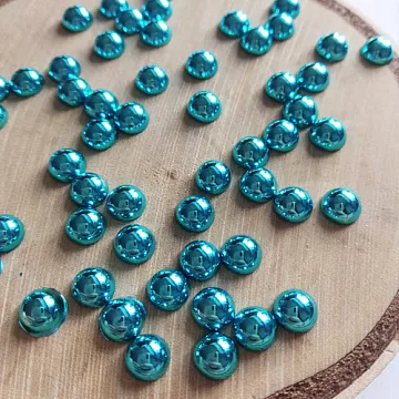 Набор полужемчужин "Яркий голубой"