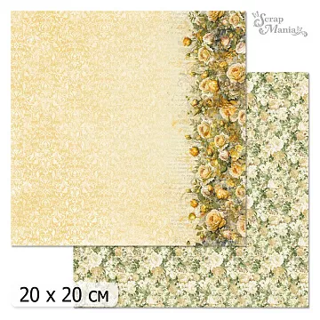 20х20 Бумага "Затерянная среди роз. Дизайн 4" (ScrapMania)