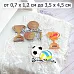 Нож "Школьная жизнь. Первенство по футболу", 3,5х4,5 см (ScrapMania)