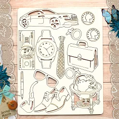 Чипборд "Мужчина на миллион", 12х15 см (ScrapMania)