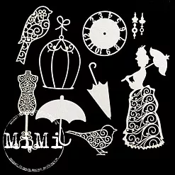 Набор украшений из чипборда "Ретро. Классика" (MiMi Design)