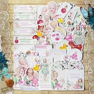 Набор высечек из бумаги "Кудряшка" (ScrapMania)