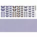 Лист с картинками 10х30 см "Бабочки сиреневые" (ScrapMania)