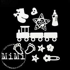Набор украшений из чипборда "Малыш. Лялька" (MiMi Design)