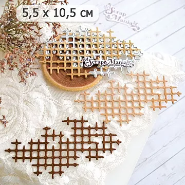 Нож "Старая решетка", 5,5х10,5 см (ScrapMania)