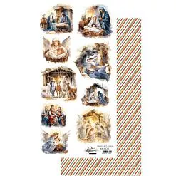 Бумага 15х30 см "Ho Ho Ho. Для вырезания" (Alchemy of Art)