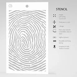 Трафарет 12х20 см "Fingerprint" (Ciao bella)