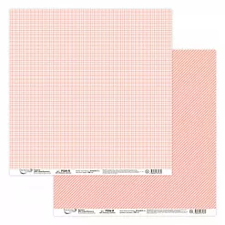 Бумага "Полоска и клетка. Персиковые" (Mr.Painter) Бумага "Полоска и клетка. Персиковые" (Mr.Painter)
