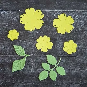 Набор вырубок "Роза желтая" (ScrapMania)