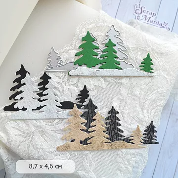 Нож "Зимний лес. Большой", 8,7х4,6 см (ScrapMania)
