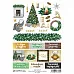 Скрап-карта А4 "Сканди Новый Год. Картинки и надписи" (ScrapMania)
