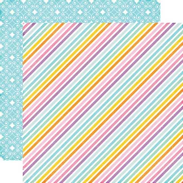 Бумага "Perfect princess. Stardust stripe" (Echo Park)